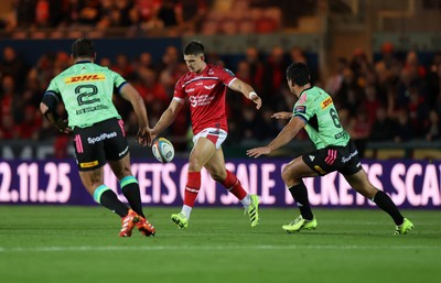 101025 - Scarlets v DHL Stormers - United Rugby Championship - Joe Hawkins of Scarlets 