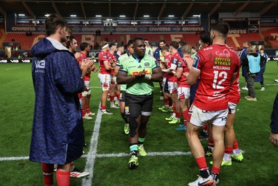 101025 - Scarlets v DHL Stormers - United Rugby Championship - Vernon Matongo of Stormers at full time