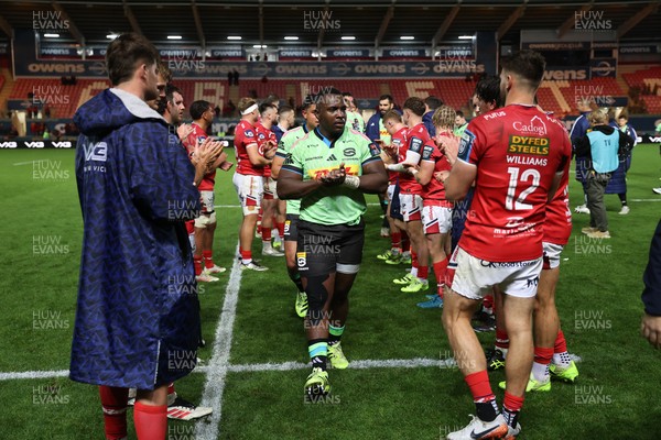 101025 - Scarlets v DHL Stormers - United Rugby Championship - Vernon Matongo of Stormers at full time