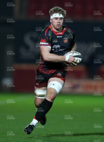 050119 - Scarlets v Dragons - Guinness PRO14 - Aaron Wainwright of Dragons