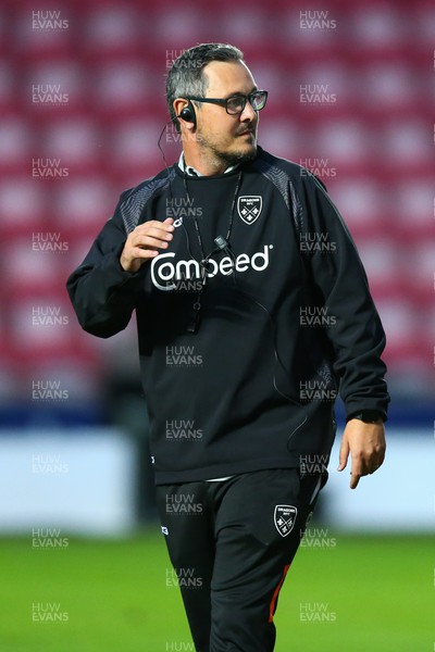 061023 - Scarlets v Dragons RFC - Preseason Friendly - Dragons head coach Dai Flanagan before the match