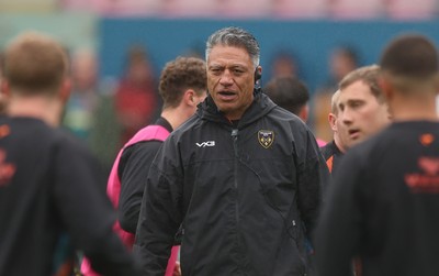 160526 - Scarlets v Dragons RFC, United Rugby Championship - Dragons Head Coach Filo Tiatia during warm up