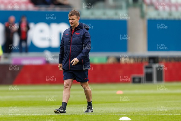 160526 - Scarlets v Dragons RFC - United Rugby Championship - Scarlets head coach Dwayne Peel during the warm up