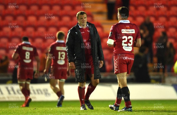 060419 - Scarlets v Edinburgh - Guinness PRO14 - Hadleigh Parkes of Scarlets at the end of the game