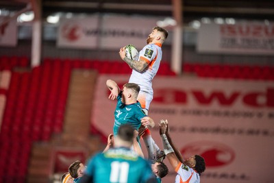 190124 - Scarlets v Edinburgh Rugby - EPCR Challenge Cup - Luke Crosbie of Edinburgh 