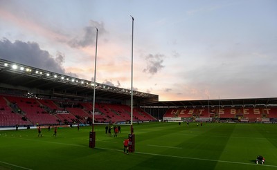 011021 - Scarlets v Emirates Lions - United Rugby Championship - A general view of Parc y Scarlets ahead of kick off