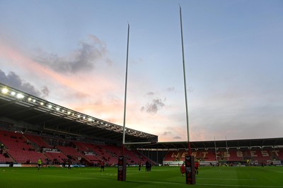 011021 - Scarlets v Emirates Lions - United Rugby Championship - A general view of Parc y Scarlets ahead of kick off