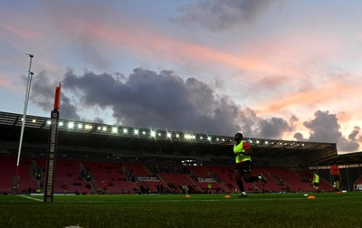 011021 - Scarlets v Emirates Lions - United Rugby Championship - A general view of Parc y Scarlets ahead of kick off