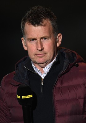 011021 - Scarlets v Emirates Lions - United Rugby Championship - BBC Wales Scrum V pundit Nigel Owens