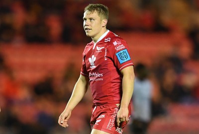 011021 - Scarlets v Emirates Lions - United Rugby Championship - Sam Costelow of Scarlets