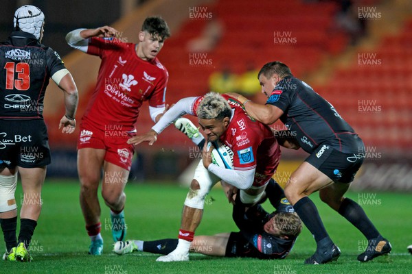 111123 - Scarlets v Emirates Lions - United Rugby Championship - Vaea Fifita of Scarlets