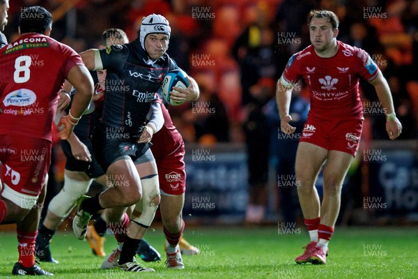 111123 - Scarlets v Emirates Lions - United Rugby Championship - Henco van Wyk of Lions