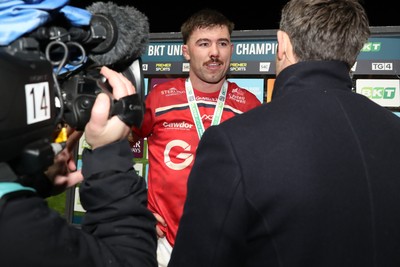 291125 - Scarlets v Glasgow Warriors - United Rugby Championship - Max Douglas of Scarlets Man of The Match 