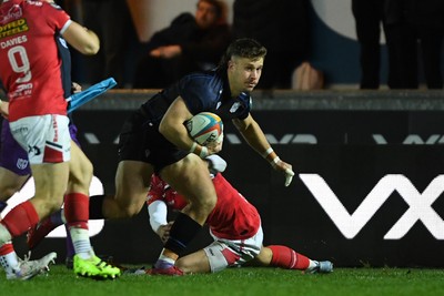 291125 - Scarlets v Glasgow Warriors - United Rugby Championship - Josh McKay of Glasgow