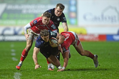 291125 - Scarlets v Glasgow Warriors - United Rugby Championship - Josh McKay of Glasgow