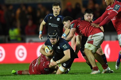 291125 - Scarlets v Glasgow Warriors - United Rugby Championship - Max Williamson of Glasgow
