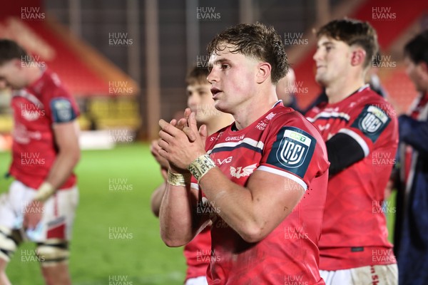 291125 - Scarlets v Glasgow Warriors - United Rugby Championship - Macs Page of Scarlets at the final whistle 