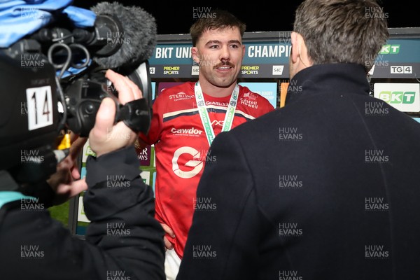 291125 - Scarlets v Glasgow Warriors - United Rugby Championship - Max Douglas of Scarlets Man of The Match 