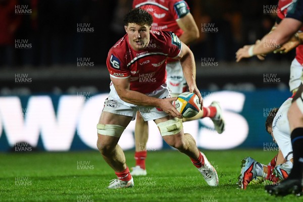 291125 - Scarlets v Glasgow Warriors - United Rugby Championship - Fletcher Anderson of Scarlets