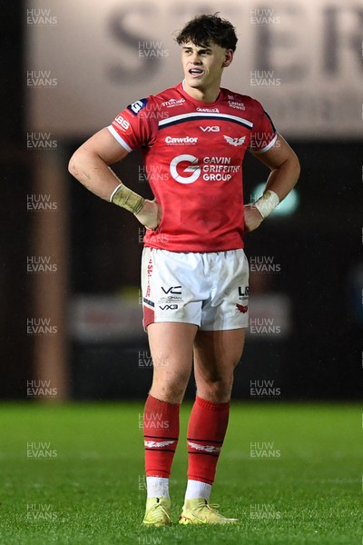 291125 - Scarlets v Glasgow Warriors - United Rugby Championship - Eddie James of Scarlets