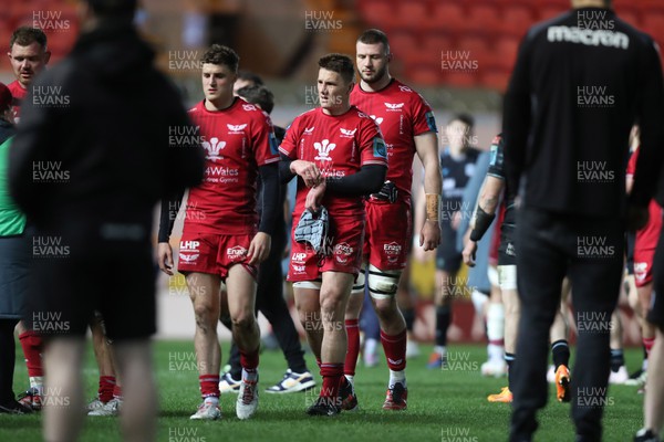 300324 - Scarlets v Glasgow Warriors - United Rugby Championship - Jonathan Davies of Scarlets at the final whistle