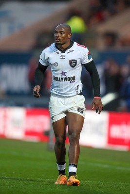 260424 - Scarlets v Hollywoodbets Sharks - United Rugby Championship - Makazole Mapimpi of Sharks