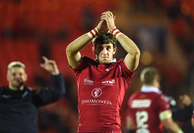 080918 - Scarlets v Leinster - Guinness PRO14 - Dan Jones of Scarlets at the end of the game