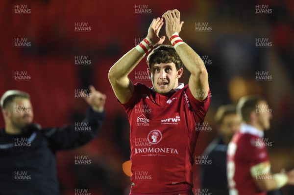 080918 - Scarlets v Leinster - Guinness PRO14 - Dan Jones of Scarlets at the end of the game