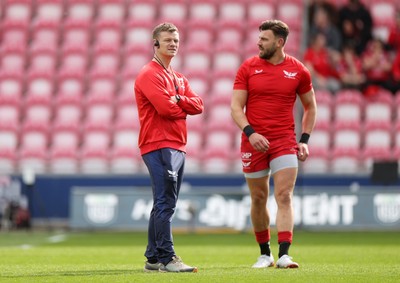 260425 - Scarlets v Leinster - United Rugby Championship - Scarlets Head Coach Dwyane Peel 