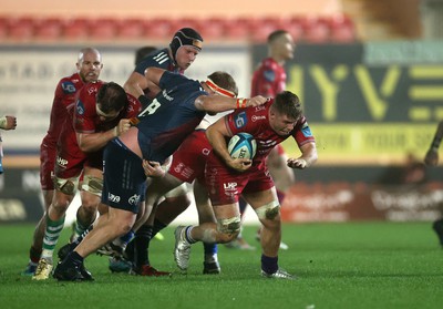 160224 - Scarlets v Munster - United Rugby Championship - Teddy Leatherbarrow of Scarlets 