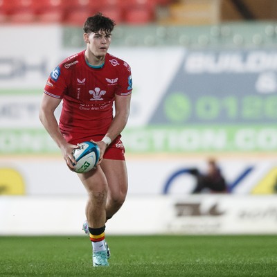 160224 - Scarlets v Munster - United Rugby Championship - Eddie James of Scarlets