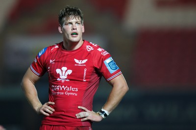 160224 - Scarlets v Munster - United Rugby Championship - Jarrod Taylor of Scarlets