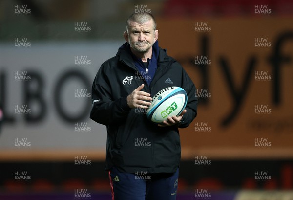 160224 - Scarlets v Munster - United Rugby Championship - Munster Head Coach Graham Rowntree 