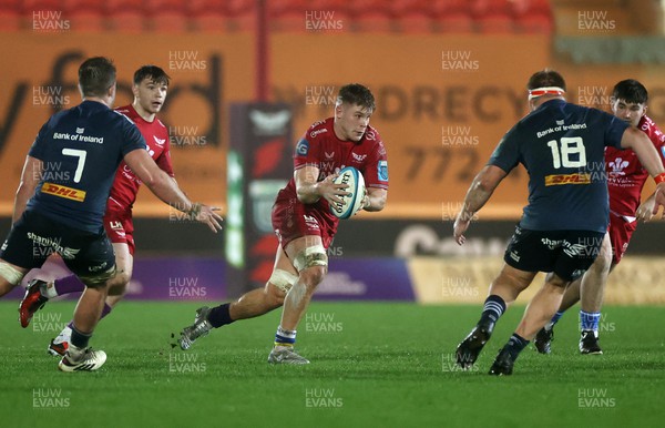160224 - Scarlets v Munster - United Rugby Championship - Teddy Leatherbarrow of Scarlets 