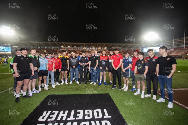 160224 - Scarlets v Munster - United Rugby Championship - Scarlets U18s Regional Age Grade Rugby winners