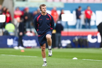 270925 - Scarlets v Munster - United Rugby Championship - Scarlets head coach Dwayne Peel during the warm up