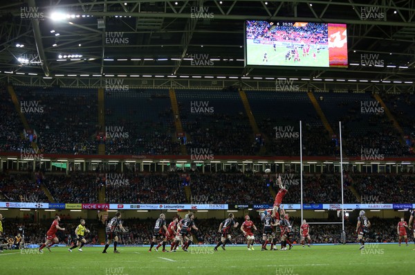 150417 - Newport Gwent Dragons v Scarlets - Guinness PRO12 - General View of the Principality Stadium