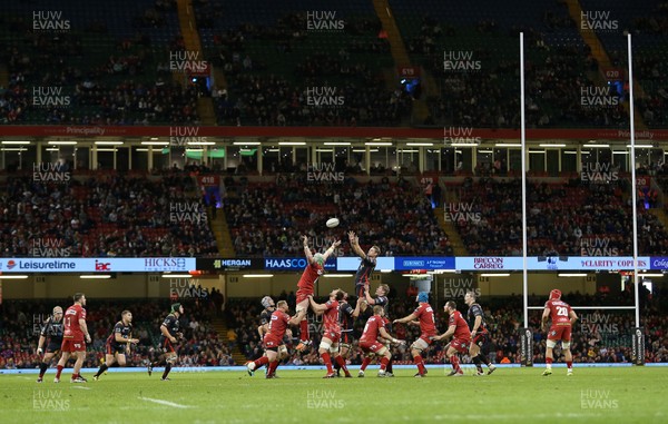 150417 - Newport Gwent Dragons v Scarlets - Guinness PRO12 - General View of the Principality Stadium