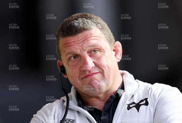 170922 - Scarlets v Ospreys, United Rugby Championship - Ospreys Head Coach Toby Booth at the end of the match