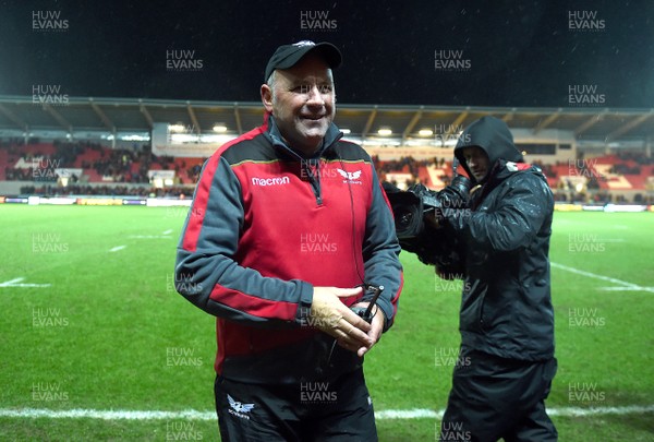 261217 - Scarlets v Ospreys - Guinness PRO14 - Scarlets head coach Wayne Pivac at the end of the game
