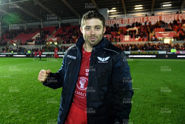 261219 - Scarlets v Ospreys - Guinness PRO14 - Leigh Halfpenny of Scarlets at the end of the game