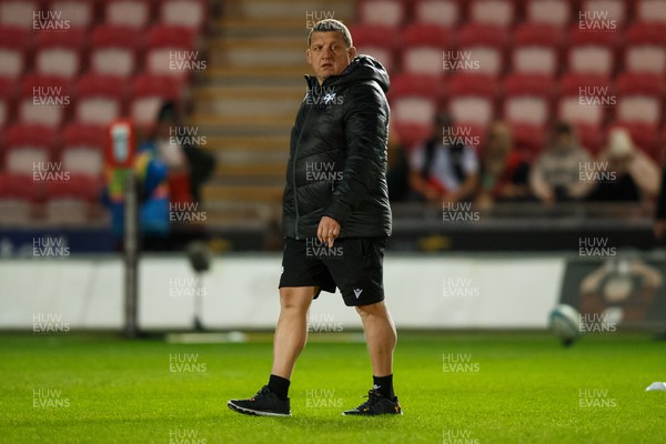 261223 - Scarlets v Ospreys - United Rugby Championship - Ospreys head coach Toby Booth before the match
