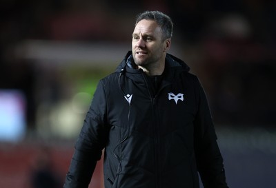 261225 - Scarlets v Ospreys - United Rugby Championship - Ospreys Head Coach Mark Jones 