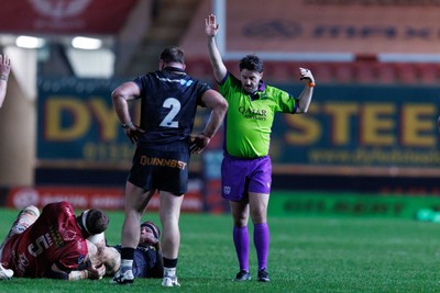 261225 - Scarlets v Ospreys - United Rugby Championship - Referee Ben Whitehouse