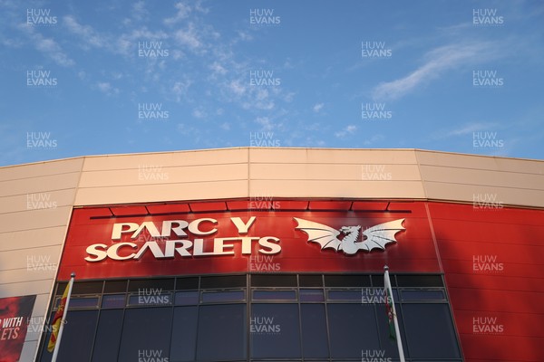 261225 - Scarlets v Ospreys - United Rugby Championship - General View of Parc y Scarlets