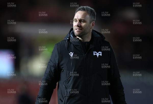 261225 - Scarlets v Ospreys - United Rugby Championship - Ospreys Head Coach Mark Jones 
