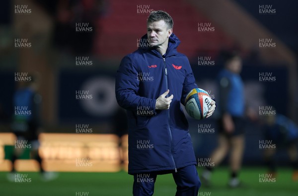 261225 - Scarlets v Ospreys - United Rugby Championship - Scarlets Head Coach Dwayne Peel 