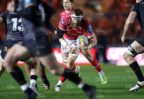 261225 - Scarlets v Ospreys - United Rugby Championship - Jake Ball of Scarlets 