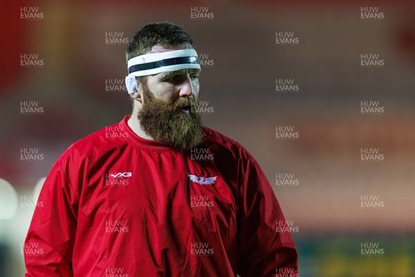 261225 - Scarlets v Ospreys - United Rugby Championship - Jake Ball of Scarlets during the warm up