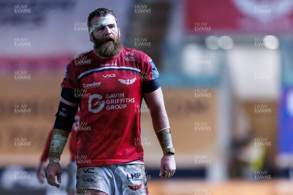 261225 - Scarlets v Ospreys - United Rugby Championship - Jake Ball of Scarlets